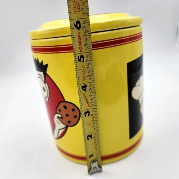 Vintage Homemade Cookies for Dummies Cookie Jar Canister Red Ceramic 6.25 in - Picture 11 of 12